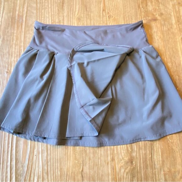 Xersion Gray Pleated Skort Skirt Large - Picture 8 of 10